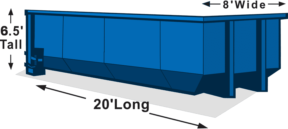 30 yard dumpster dimensions