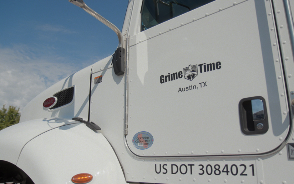 grime time dump truck cab