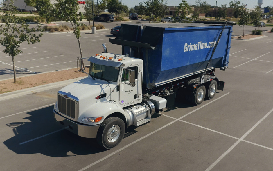 roll off dump truck commercial project