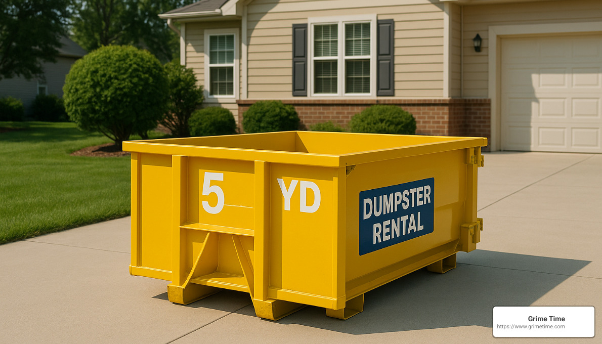 5 yard dumpster