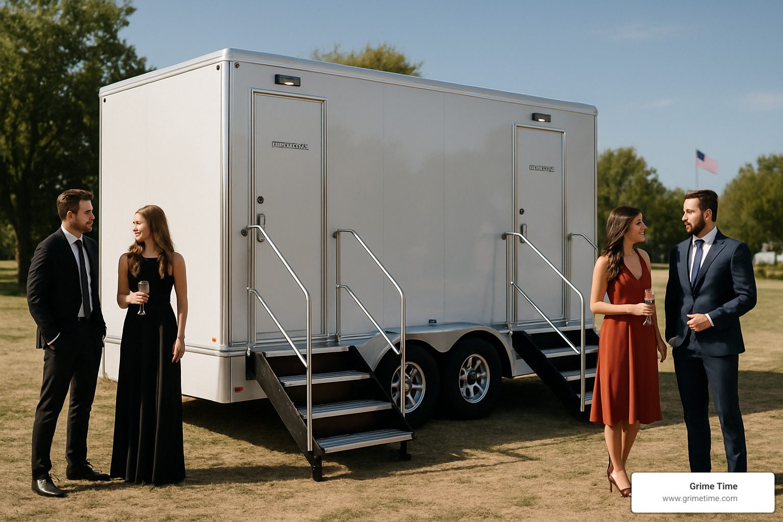 bathroom trailer rental