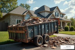 Dumpster rental for roofing