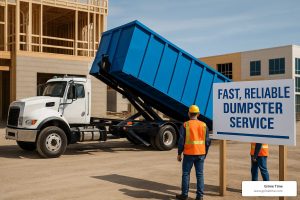 Efficient dumpster service