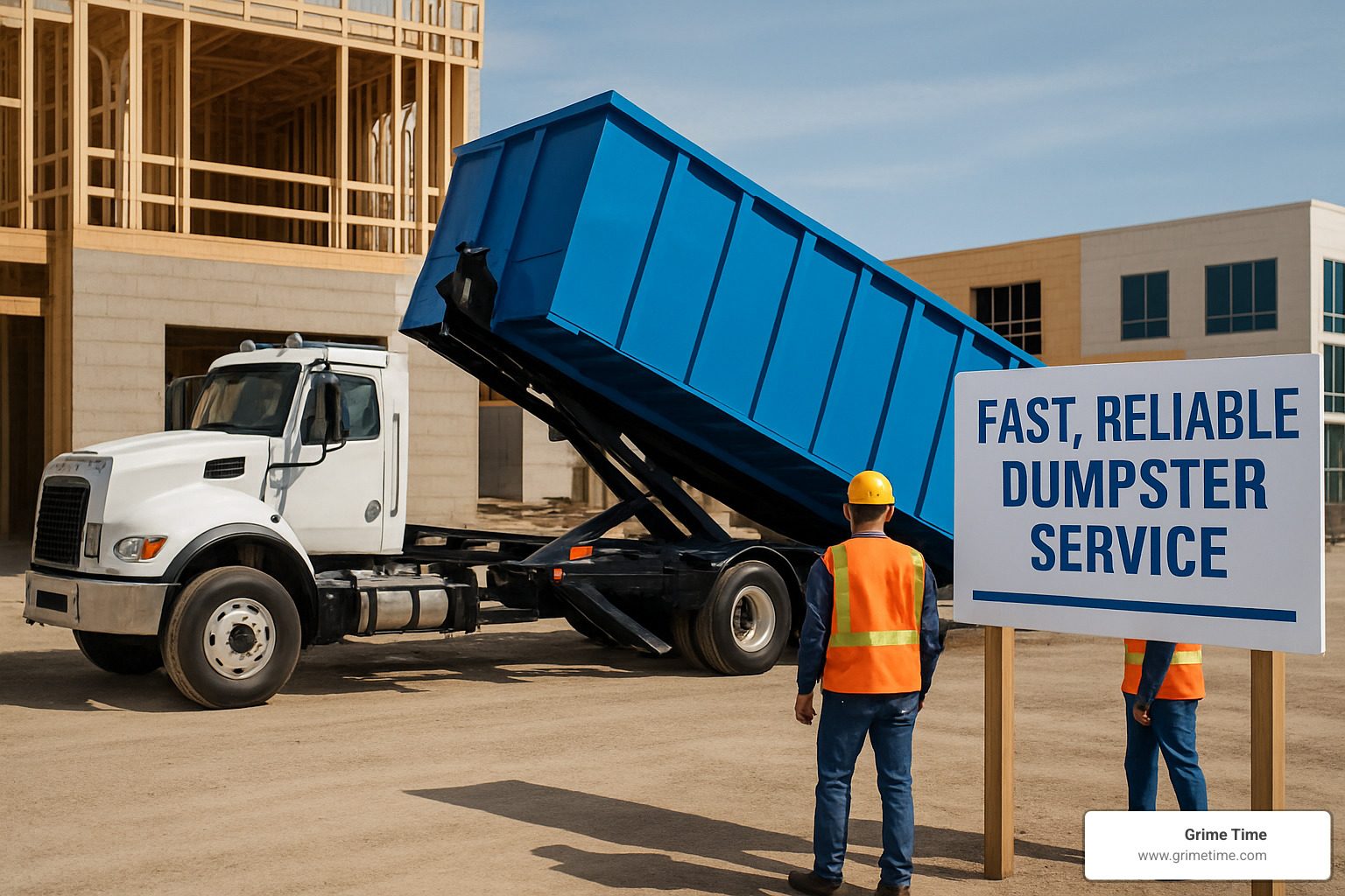 Efficient dumpster service